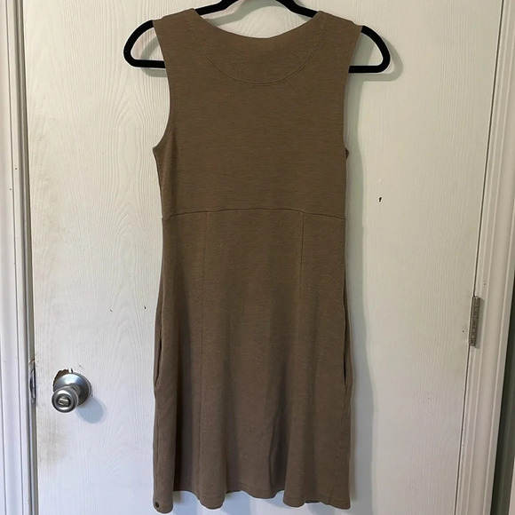Horny Toad NWOT midi dress tan/light brown size XS - Picture 5 of 9
